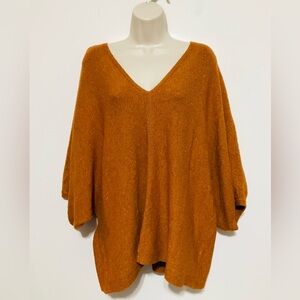 J Jill pure Jill XLP pullover sweater copper brown boxy